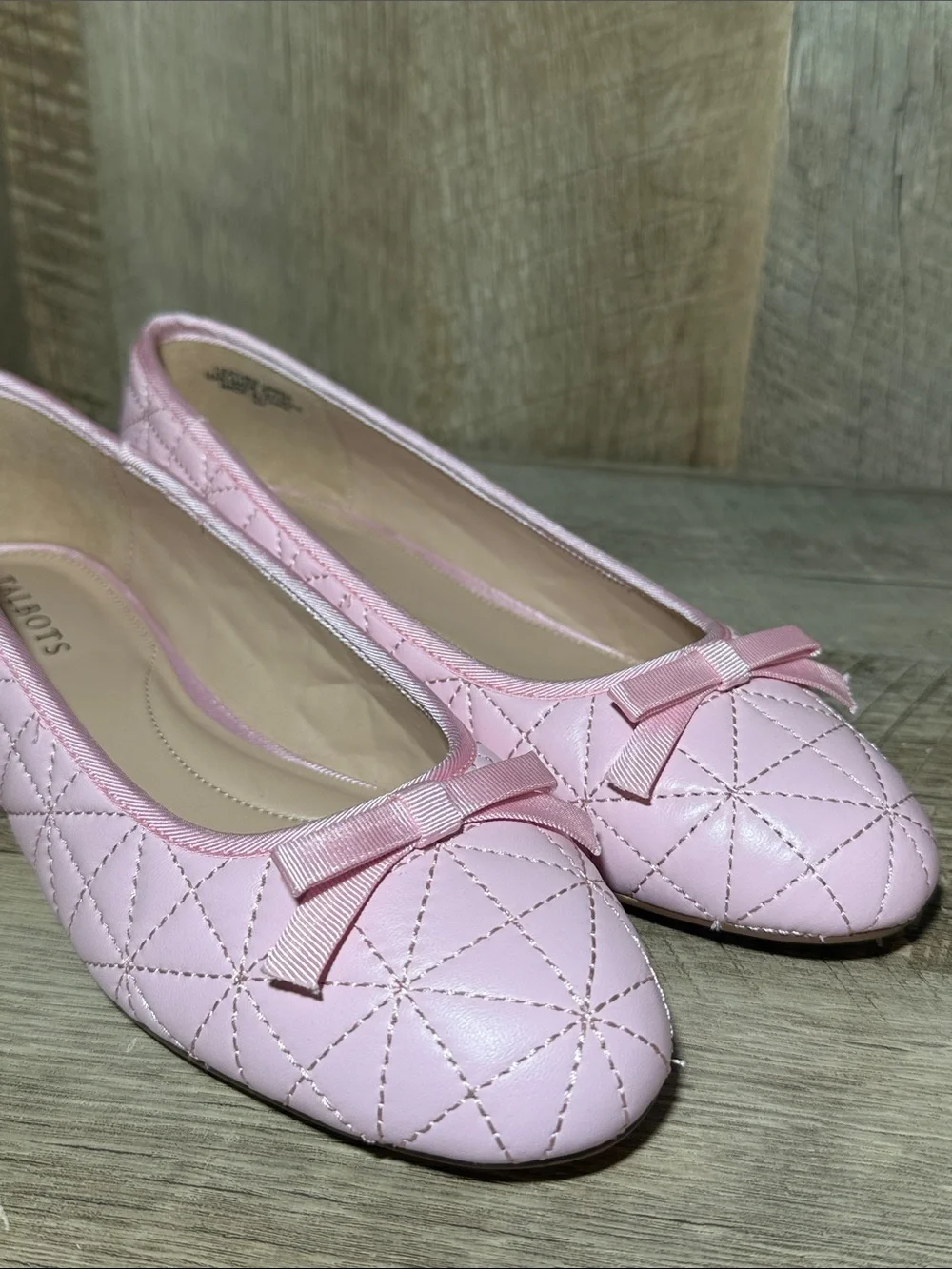 Talbots Quilted Ballet Flats Madison Nappa